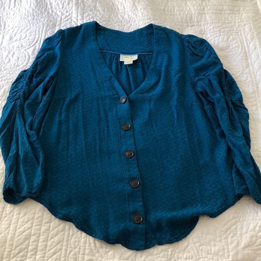 Anthropologie Maeve 3/4 Sleeve Top